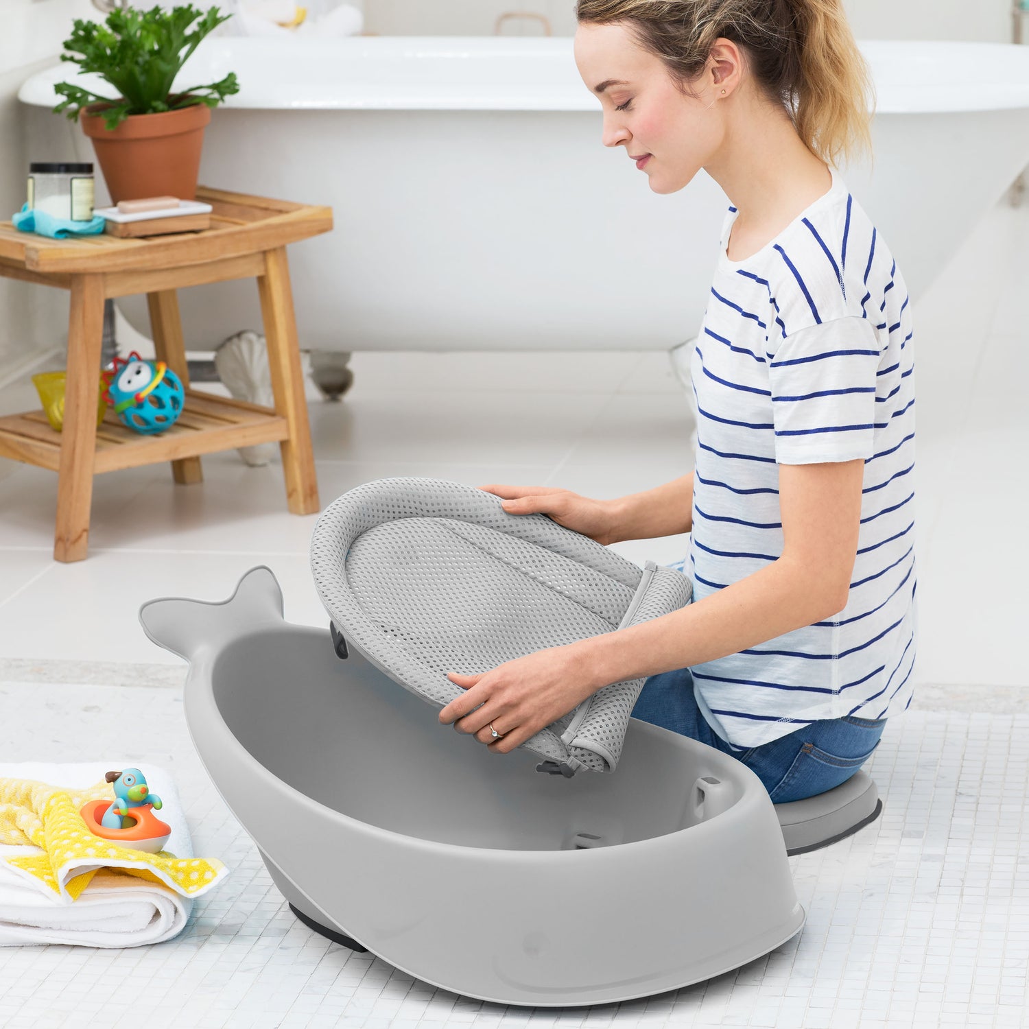 Moby baby bath grey online