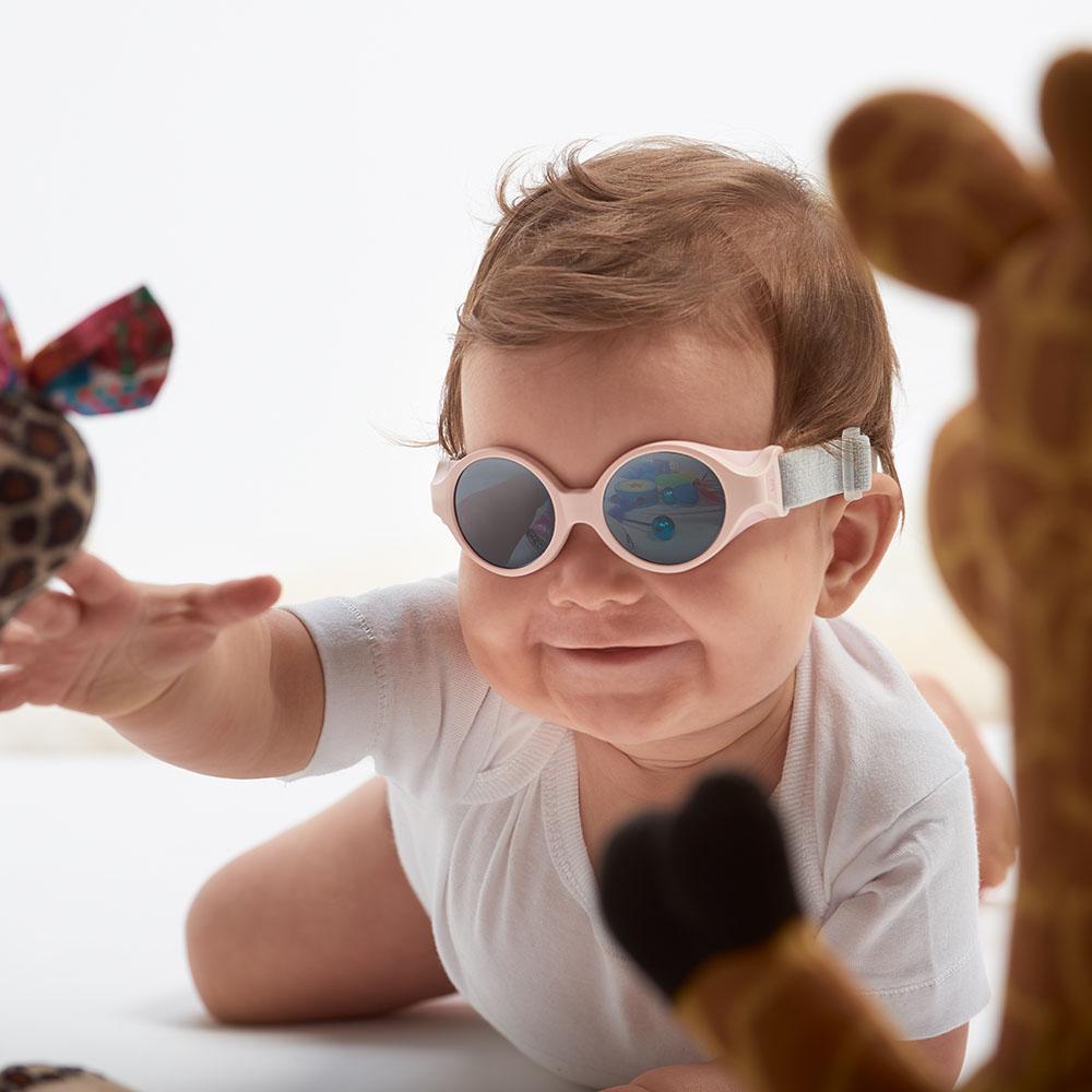 Beaba Clip Strap Baby Sunglasses Powder Pink Free Delivery The Stork Nest