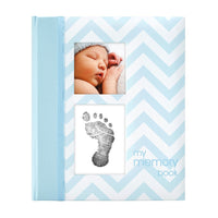 Pearhead - Blue Chevron Baby Book-The Stork Nest