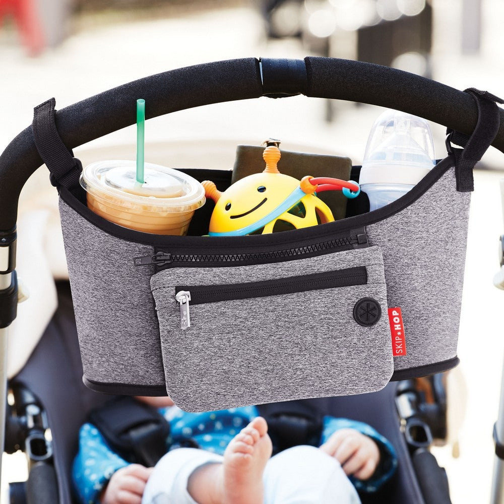 Skip Hop - Heather Grey Grab and Go Stroller Organiser-The Stork Nest