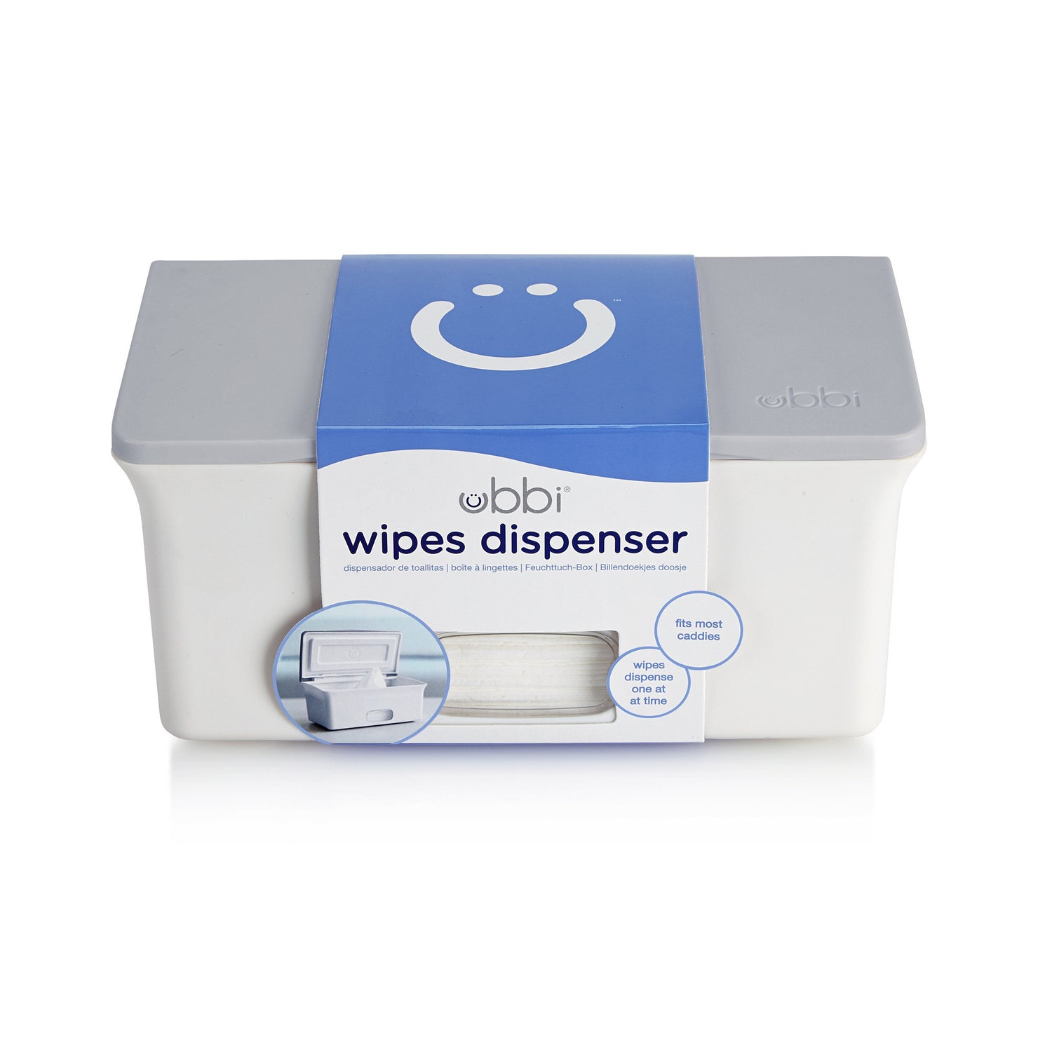 Ubbi - Grey Wipes Dispenser-The Stork Nest